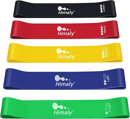 Resistance Bands Set, Himaly Exercise Bands Strength Training Fitness Bands Workout Elastic Bands with Legs Ankle Straps, Door Anchor, Handles & Carry Bag for Home Outdoor Workouts