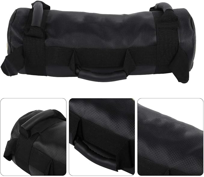 Weightlifting Training Sandbag Power Bag Fitness Workout High Intensity Exercises Durable PU Leather for Strength Training Home Gym Squats Dead Lifts Lunges Bicep Curls 10kg 20kg