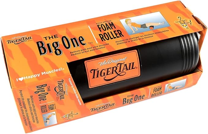 Tiger Tail The Big One Large Foam Roller - High Density Massager for Back, Legs, Glutes, HIPS, Shoulders, Muscles, Deep Tissue, and Myofascial Release
