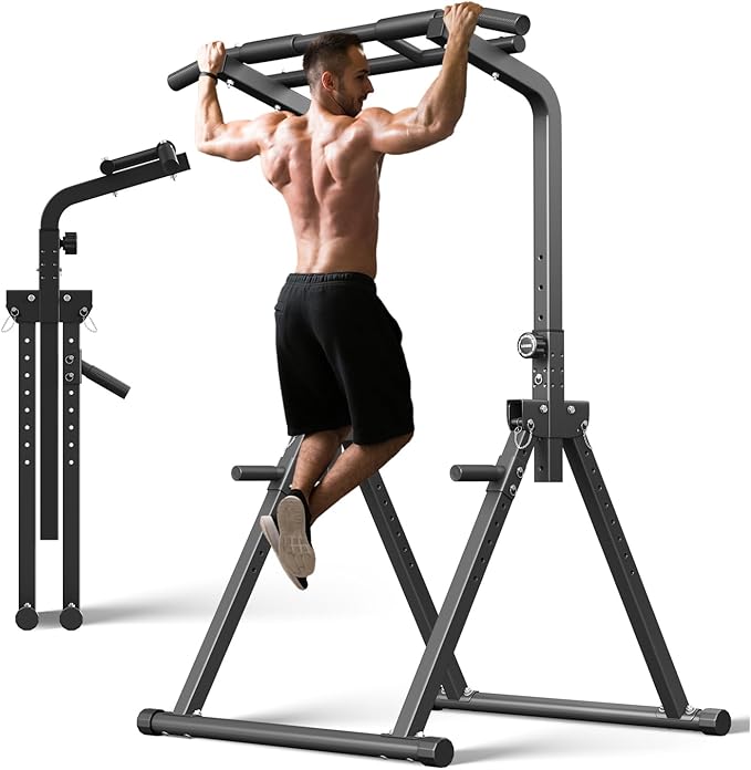 ZENOVA Pull Up Bar, Multi-Function Pull Up Dip Bar Station, Home Gym Workout Strength Training Equipment for Men Women Muscle Building