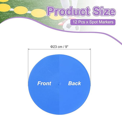 PATIKIL Spot Markers Non-Slip Floor Dots Agility Markers Flat Field Cones Poly Dots