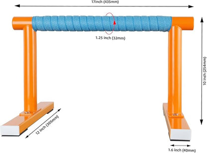 Strength Training Parallettes I-Sit Push Up Bars, Pushup Handles Calisthenics Equipment for Home Workout, Anti-slip Gymnastics Bars, Handstand & Dip Bar for Outdoor Exercise
