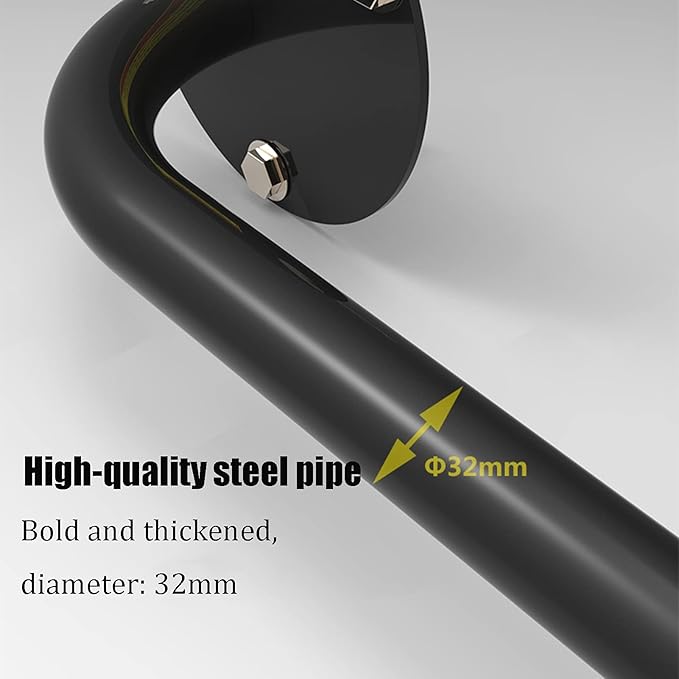 Wall-Mounted Horizontal Bar, Pull-up Bar, Indoor and Outdoor Sports Strength Training Equipment, Home Gym Fitness Pole, Safe Load 300kg (Style1)