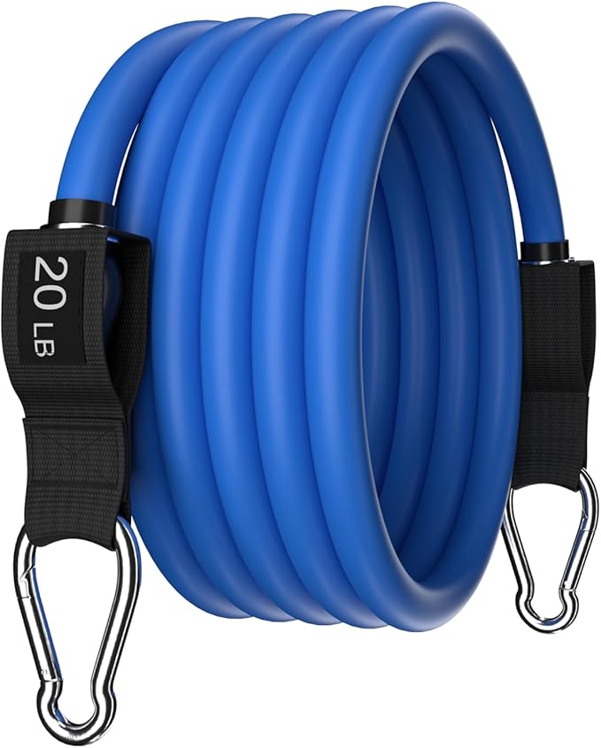 WHATAFIT Resistance Bands Set with Handles - Exercise Bands Home Gym Strength Training Equipment, Includes Door Anchor & Ankle Straps for Full Body Workout Bands, Physical Therapy