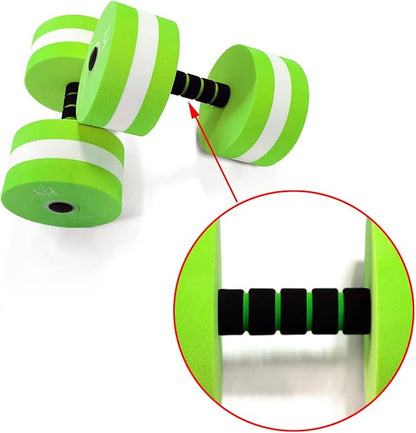 davidamy's gift Upgrade Water Aerobic Exercise Foam Dumbbells Pool Resistance 1 Pair, Water Fitness Exercises Equipment for Weight Loss