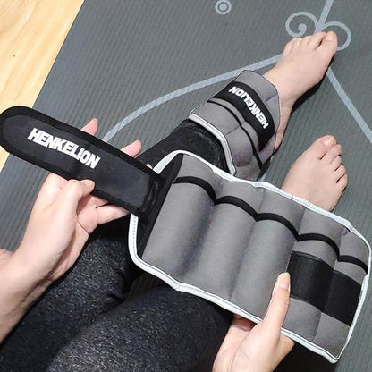 Henkelion 1 Pair 2 3 5 10 Lbs Adjustable Ankle Weights for Women Men Kids, Strength Training Wrist and Ankle Weights Sets for Gym, Fitness Workout, Running, Lifting - Black Grey Pink Blue Purple