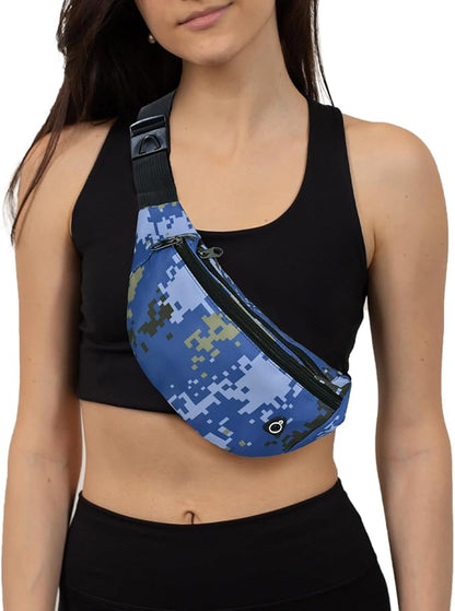 Fanny Pack for Men Women, Waterproof Sports Waist Bag Pack, Belt Bag for Travel Hiking Running