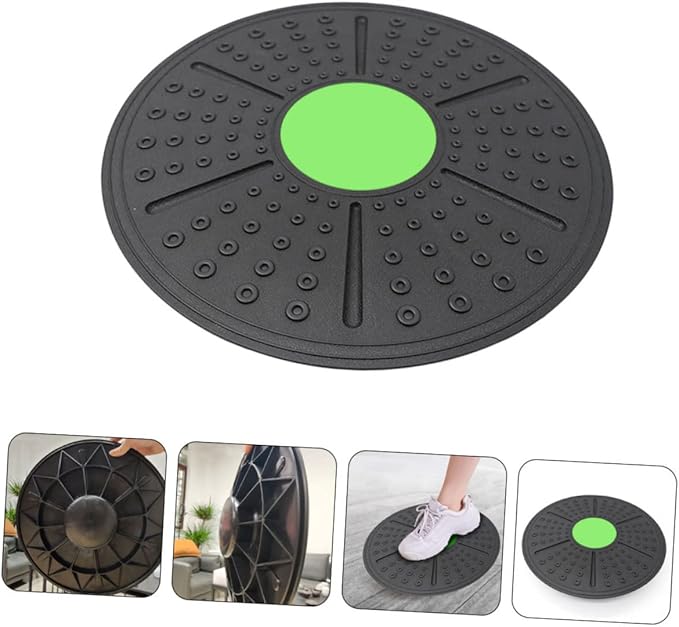 Balacoo Equilibrium Training Board Non-Slip Fitness Balance Tool for Core Stability Sturdy Plastic Wobble Board for Home Workouts and Rehabilitation Exercises
