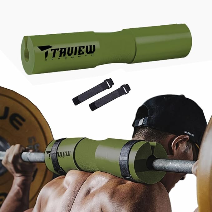 Barbell Pad for Squats, Lunges and Hip thrusts Great for Squats, Lunges, Hip Thrusts, Weight Lifting & More - Fit Standard and Olympic Bars Perfectly