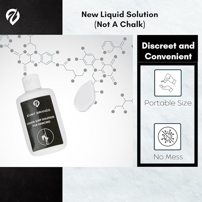 Liquid Chalk, Mess Free Gym Chalk for Weightlifting, Gymnastics, Rock Climbing, Dancing. Sweat Resistant and Long Lasting for Stronger Grip. Package May Vary.