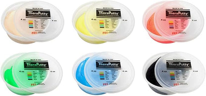CanDo TheraPutty Standard Hand Exercise Putty For Rehabilitation, Exercises, Hand Therapy, and Occupational Therapy. Use To Strengthen Hand Muscles, Improve Fine Motor Skills, And Decrease Stress