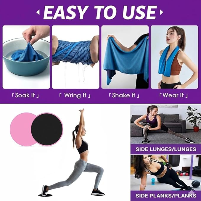 15PCS Pilates Kit for Home Workouts - Complete Set with Pilates Ring, Exercise Ball, Resistance Bands, Core Sliders & Workout Guide - Full Body Toning & Core Strength for Women Beginners