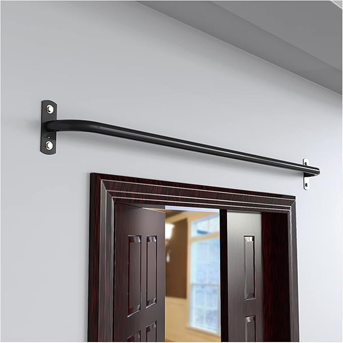 Steel Tube Pull-up Bar, Wall-Mounted Fitness Horizontal Bar is Suitable for Home Gym Indoor and Outdoor, Easy to Install, 3 Sizes (100cm)