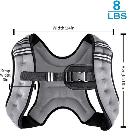 Henkelion Weighted Vest Weight Vest for Men Women Kids Weights Included, Body Weight Vests Adjustable for Running, Training Workout, Jogging, Walking