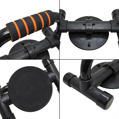 Push Up Stand with Suction Cup Base for Ultimate Anti-Slip Stability, Home Gym Equipment for Men & Women, Chest Workout with Comfort Foam Grips