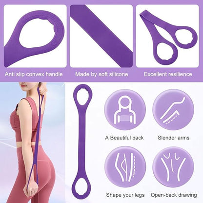21 Fitness Resistance Bands with Pedal Ankle Puller, Full Body Strength Training Equipment for Home Gym, Sit Up Assist, Toning Arms, Legs, Waist