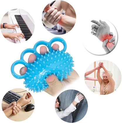 Finger Exerciser Balls for Hand Physical Therapy, Hand Grip Strength Trainer Extension Exerciser Squeeze Ball for Rehab, Arthritis, Carpal Tunnel, Anxiety, Stroke Recovery