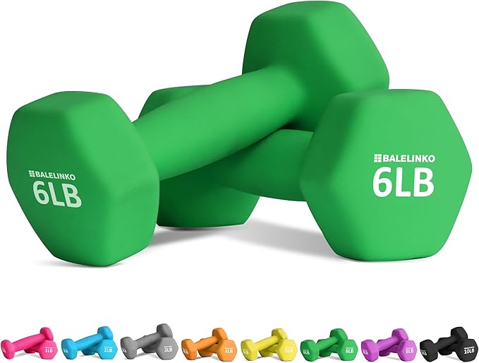 Balelinko Home Gym Equipment Workouts Strength Training Weight Loss Pilates Weights Yoga Sets Weights for Women, Men, Seniors and Youth