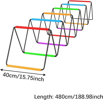 Agility Ladder Jumping Obstacles for Men Women and Kids Flexible Folding Football Footwork Speed Ladder for Volleyball