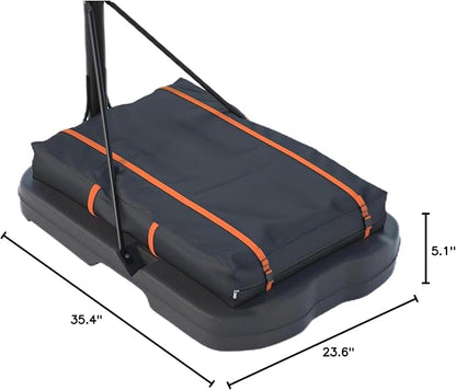 Basketball Hoop Sandbag - Heavy Duty Weighted Bottom Anchor for Basketball Hoops -600DOxford Fabric Waterproof Dustproof, Windproof, L35.4 xW23.6 xH5.1，Only Bag.