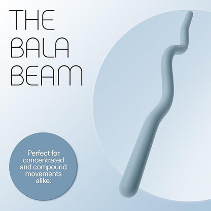 Bala EZ Curl Bar for Working Out, Beam - Ergonomic Weight Bar for Press, Curl, Row, Squat, Lunge & Full Body Exercise - Curling Bar Strength Training Home Gym Accessory