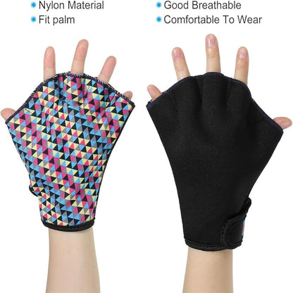 Sports Swimming Gloves Aquatic Swim Training Glove Neoprene Webbed Fitness and Water Aerobics Resistance Gloves for Men Women