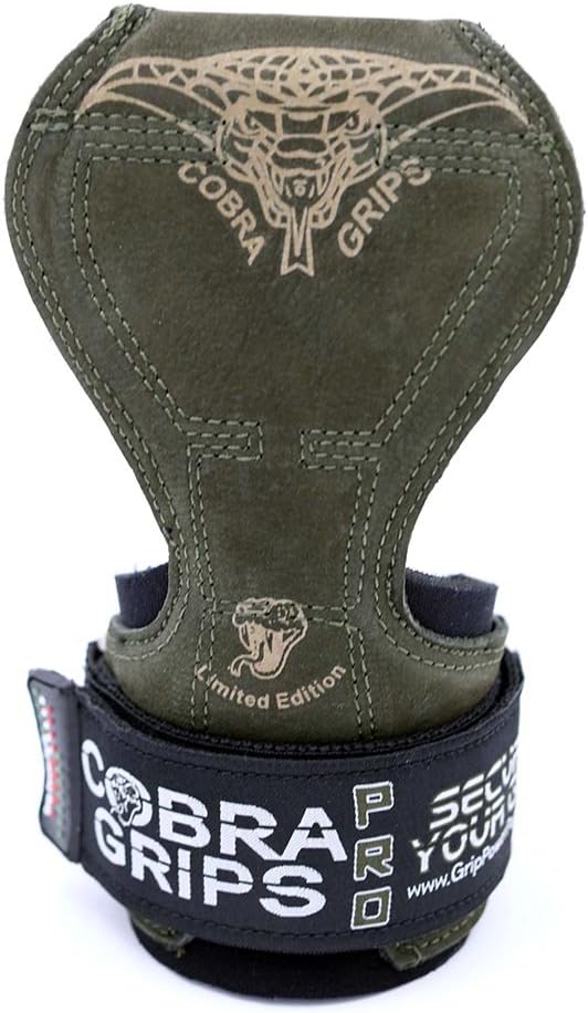 Cobra Grips PRO Weight Lifting Gloves Heavy Duty Straps Alternative with Power Lifting Hooks Padded Wrist Support for Deadlifts & Bodybuilding