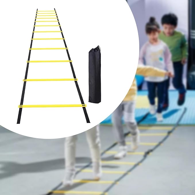 Colaxi Soccer Agility Ladder Folding Balance Multifunction Volleyball Coordination Workout Football Footwork Training Instant Set up