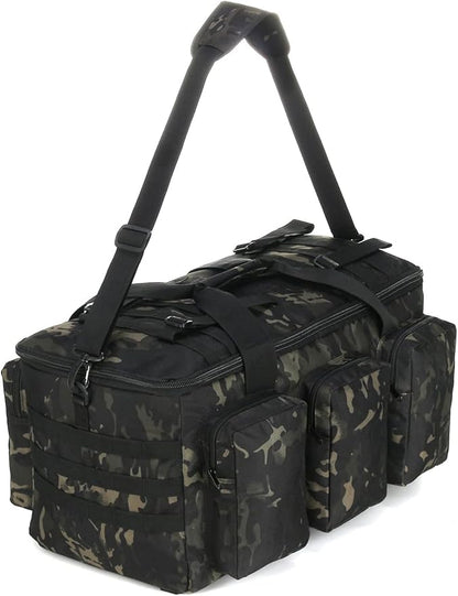 3 In 1 Military Duffel Bag 50L Gym Bag for Men Convertible Weekender Backpack for Sports Travel Basketball