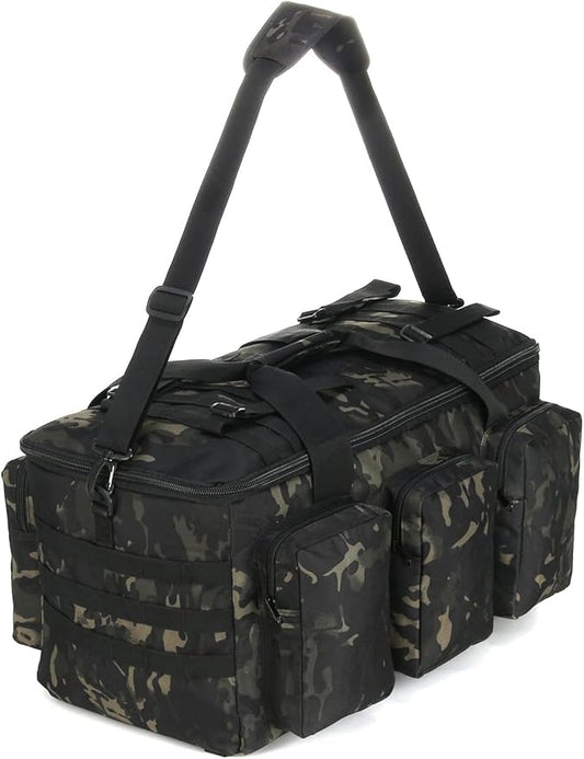 3 In 1 Military Duffel Bag 50L Gym Bag for Men Convertible Weekender Backpack for Sports Travel Basketball