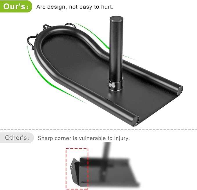 Kipika Weight Sled, Workout Sled, Fitness Strength Training Sled, Speed Training Sled for Athletic Exercise, Speed Improvement, Easily Through Obstacles, Suitable for 1" & 2" Weight Plate