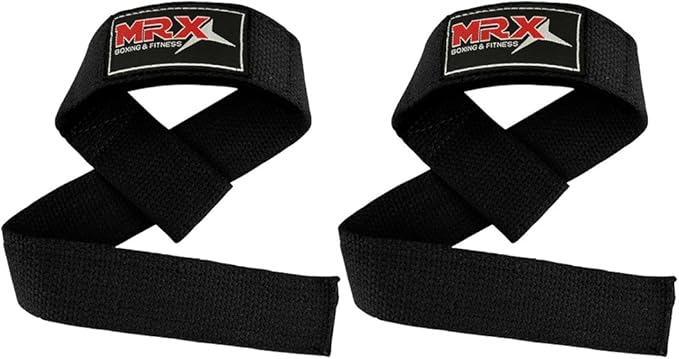 MRX Weight Lifting Bar Strap for Gym Workout Training Bodybuilding Deadlift Padded Straps Men/Women