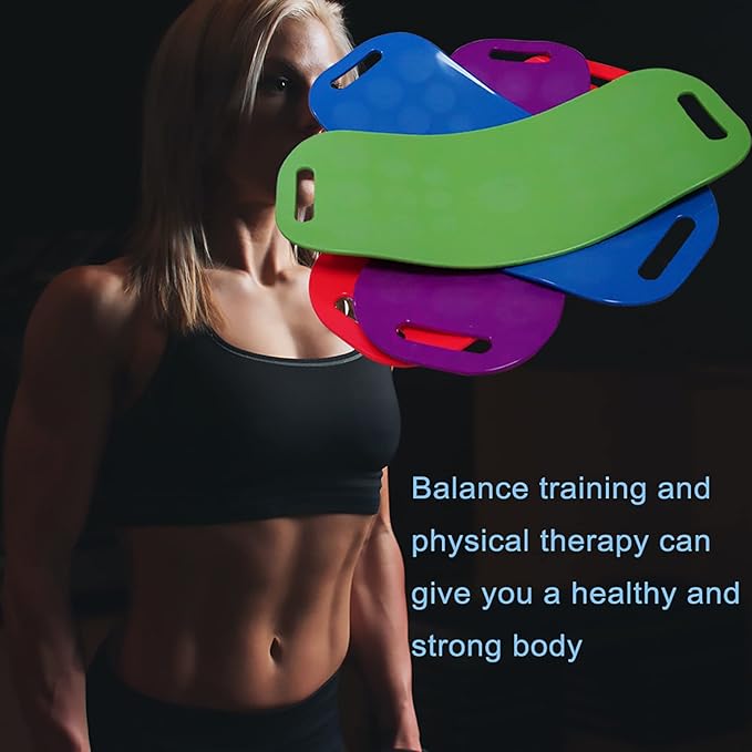 ABS Twisting Fitness Balance Board Simple Core Workout Yoga Training Abdominal Muscles Fitness (purple)