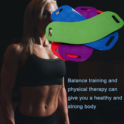 ABS Twisting Fitness Balance Board Simple Core Workout Yoga Training Abdominal Muscles Fitness (purple)