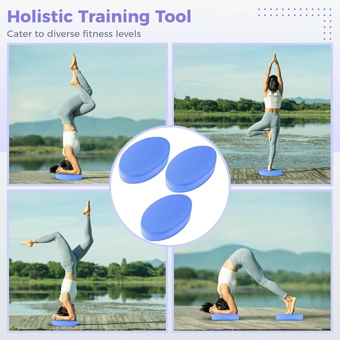 3 Pcs Foam Balance Pad, Exercise Trainer Foam, Cushion for Rehabilitation and Physical Therapy, Yoga, Pilates, Workouts, Balance Training Pads