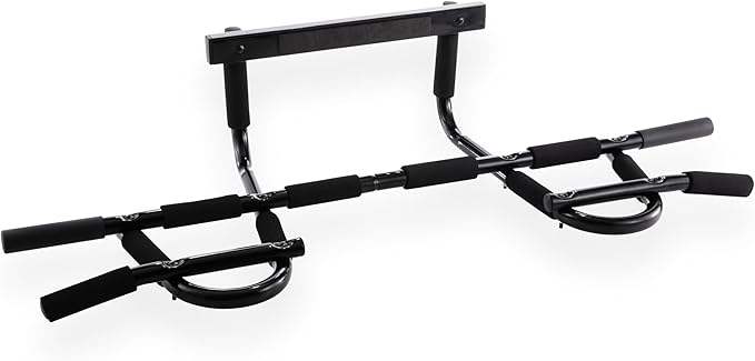 Door Chin Up Door Bar Home Gym - Pull Up - Adjustable Fits Residential Doorways - Supports Up to 300 Pounds - Easy to Mount - Build Upper Body Strength at Home Pump Biceps, Triceps, Lats