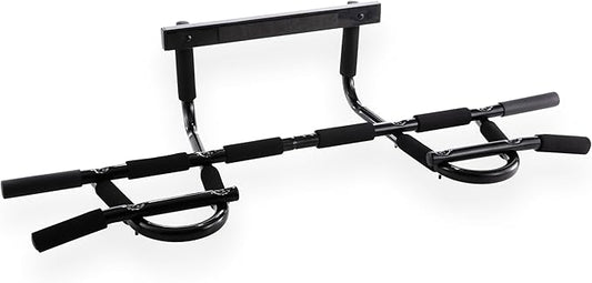 Door Chin Up Door Bar Home Gym - Pull Up - Adjustable Fits Residential Doorways - Supports Up to 300 Pounds - Easy to Mount - Build Upper Body Strength at Home Pump Biceps, Triceps, Lats