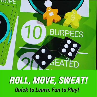 BoardGains Starter Edition – The Ultimate Fitness Board Game for Home Workouts, Group Fitness, & PE. Your Bootcamp in a Box!