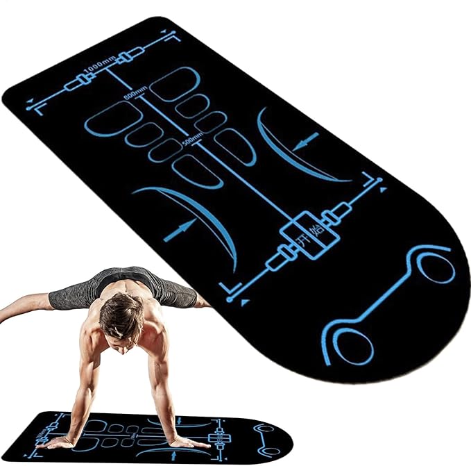 Exercise Equipment Mat - Extra Long Yoga Mat Non-Slip 5.25x2.3ft | Men And Women Exercising Mat, Sound Insulation Knee Joint Protector Pad For Ab Roller Wheel And Workout Accessories