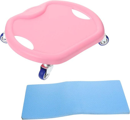 Happyyami Abdominal Sliding Disc with Roller Exercise Sliders for Home Workout Quiet Fitness Discs for Core Strength Compatible with Resistance Bands Easy to Clean and Use