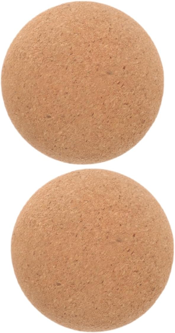 Cork Massage Ball Set of 2 Lightweight Yoga Roller for Muscle Recovery Material for Trigger Point Therapy and Full-Body Massage