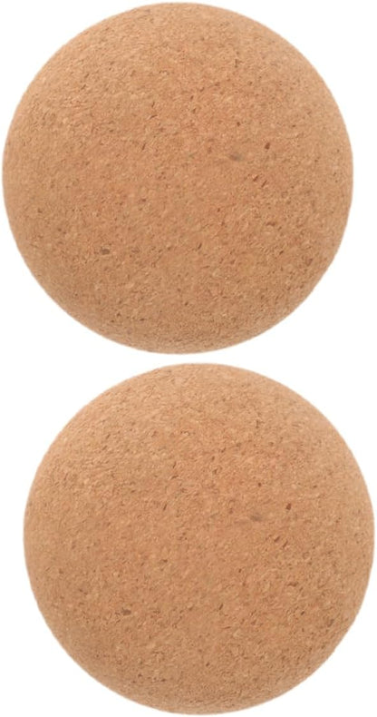 Cork Massage Ball Set of 2 Lightweight Yoga Roller for Muscle Recovery Material for Trigger Point Therapy and Full-Body Massage