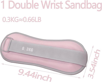 Exercise sandbags for men and women for hand and ankle weights, wrist weights, yoga, walking, aerobics, dance practice and other fitness exercises