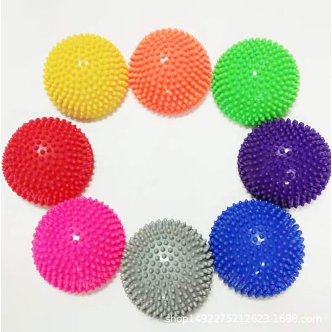 YEIBOBO ! Sensory Balance Pods Hedgehog Stability Balance Trainer Dots for Kids and Adults- Set of 6 Half Dome Stepping Stones for Exerise