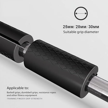 Rubber Barbell Grip, Thick Dumbbell Grip Arm Strength Tool, Barbell Clutch Suitable For Row/Puller/Kettlebell, Gym Biceps Arm Muscle Trainer