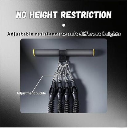 Multifunction Tension Rope Set,Upgraded Smart Stirrup Puller-Pedal Puller Tensioner Workout Bands Resistance with Abdomen/Waist/Leg/HIPS/Chest/Back