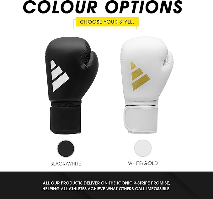 adidas Speed 50 Gel Boxing Gloves - Adult Boxing Gloves for Men & Women - Heavy Bag Gloves, Kickboxing Gloves for Women, MMA Sparring Gloves, Punching Bag Gloves for Men