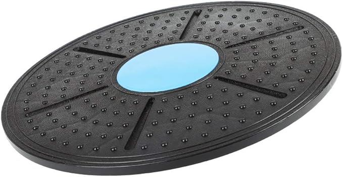 Yosoo Round Wobble Balance Board Stability Disc Yoga Ankle Knee Exercise Gym Fitness and Training Board 14 inch Diameter