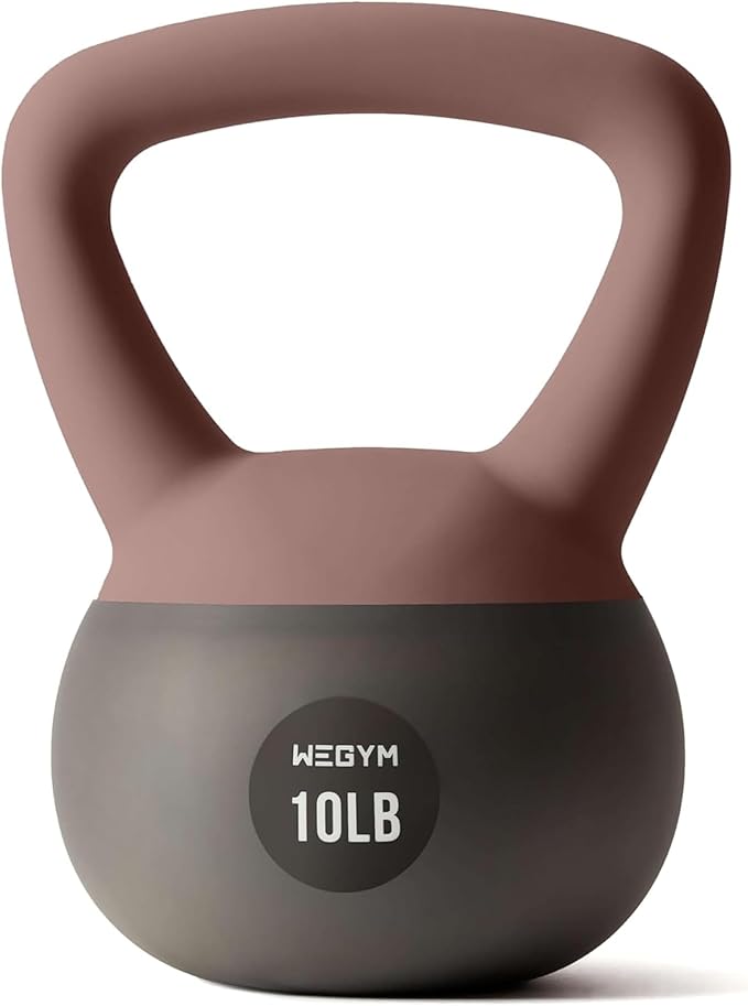 WeGym Soft Kettlebells with Cushioned Impact-Resistant Base and Anti-Slip, Wide-Grip Handle for Home Workouts, Weightlifting, and Full Body Strength Training