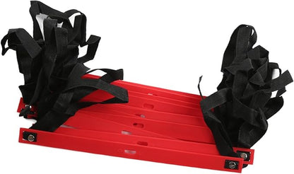 Fixed Agility Ladder for Football Soccer Training, Speed Footwork Ladder with 12 Rungs 6M, Bright Color Non - Slip Rope Ladder for Sports Exercise and Group Drills